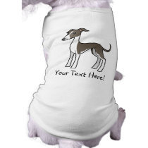 Cartoon Greyhound / Whippet / Italian Greyhound Dog Tee Shirt