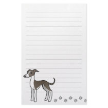 Cartoon Greyhound / Whippet / Italian Greyhound Stationery
