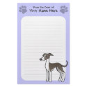 Cartoon Greyhound / Whippet / Italian Greyhound stationery