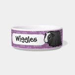 Cartoon Guinea Pig (long hair) Cat Bowls