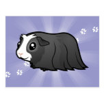 Cartoon Guinea Pig (long hair) Post Card