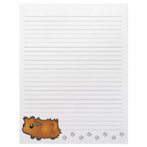 Cartoon Guinea Pig (scruffy) Custom Letterhead