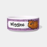 Cartoon Guinea Pig (scruffy) Cat Bowl
