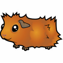 Cartoon Guinea Pig (scruffy) Acrylic Cut Out