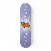 Cartoon Guinea Pig (scruffy) Custom Skate Board