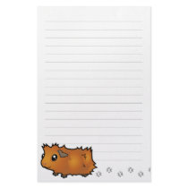 Cartoon Guinea Pig (scruffy) Stationery Paper
