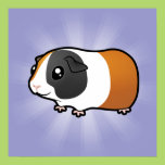 Cartoon Guinea Pig (smooth hair) Print