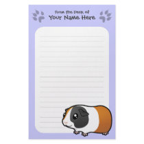 Cartoon Guinea Pig (smooth hair) Stationery Design