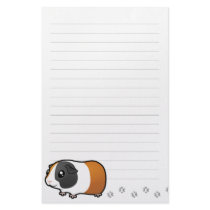 Cartoon Guinea Pig (smooth hair) Stationery Design