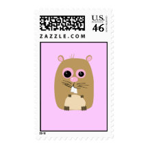 Cartoon Hamster Postage