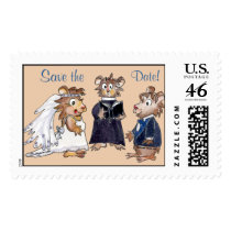 Cartoon Hamsters Wedding Postage postage by zooogle Cartoon Hamsters Wedding Postage postage