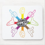 Cartoon Hands (color) Mousepad