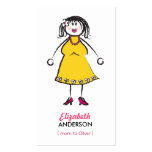 Cartoon Happy Family Cute Fun Mommy Calling Card business cards
