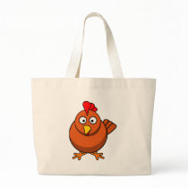 Cartoon Hen Chicken Canvas Bag