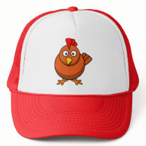Cartoon Hen Chicken  Cap Mesh Hats