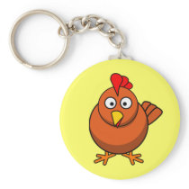 Cartoon Hen Chicken Key Chains