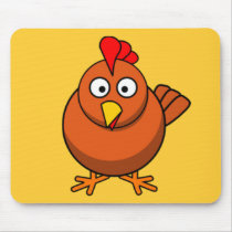 Cartoon Hen Chicken Mousemats
