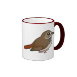 Birdorable Hermit Thrush Ringer Mug