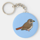 Birdorable Hermit Thrush Basic Keychain