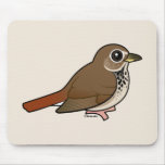 Birdorable Hermit Thrush Mousepad