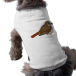 Birdorable Hermit Thrush Dog Ringer T-Shirt