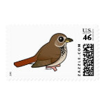 Birdorable Hermit Thrush Stamp