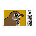 Birdorable Hermit Thrush Stamp