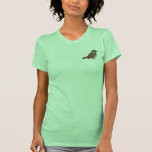 Birdorable Hermit Thrush Women\'s American Apparel Fine Jersey Short Sleeve T-Shirt
