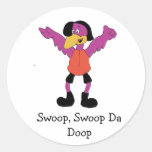 Cartoon Hip Hop Bird Stickers