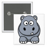 Cartoon Hippo Buttons