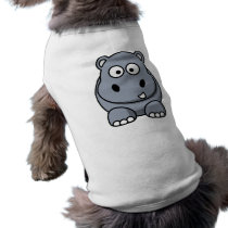 Cartoon Hippo Pet Shirt