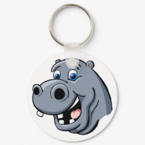 Cartoon Hippo keychains by RandomGames Cartoon Hippo keychains