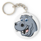 Cartoon Hippo Keychains