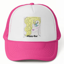 Cartoon, Hippy-Gal hats by rainbow4550 Cartoon, Hippy-Gal hats