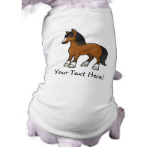 Cartoon Horse Pet Tee Shirt