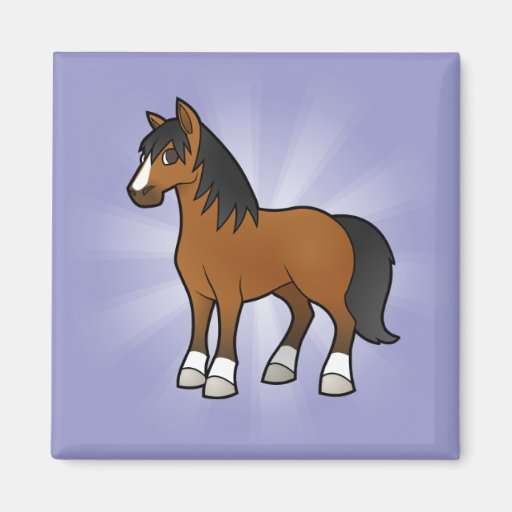 Cartoon Horse Fridge Magnet