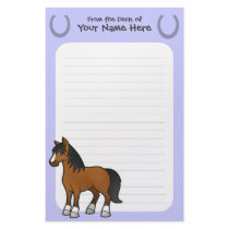 Cartoon Horse Personalized Stationery