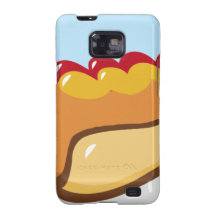CARTOON HOTDOG HOT DOG KETCHUP RELISH MAYO MUSTARD GALAXY SII CASE