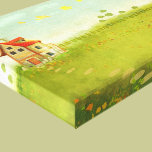 cartoon house Stretched Canvas Print canvas prints
