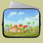 cartoon houses Laptop Sleeves laptop sleeves