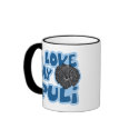 Cartoon I Love My Puli mugs