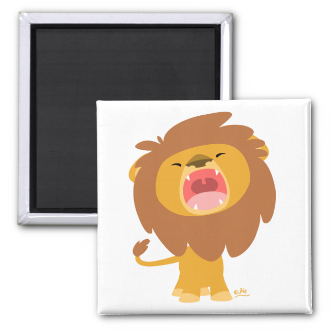 Cartoon  ing Lion magnet