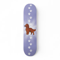 Cartoon Irish / English / Gordon / R&W Setter Skateboard Deck
