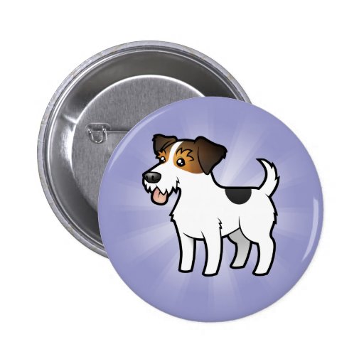 Cartoon Jack Russell Terrier Buttons