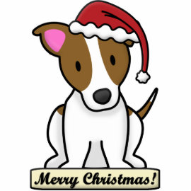 Cartoon Jack Russell Terrier Christmas Ornament photosculpture