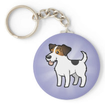 Cartoon Jack Russell Terrier Key Chains