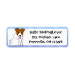 Cartoon Jack Russell Terrier Custom Return Address Label