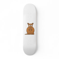 Cartoon Kangaroo. Skateboards