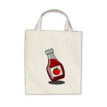Cartoon Ketchup Bottle Bag