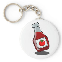 Cartoon Ketchup Bottle Keychain keychains